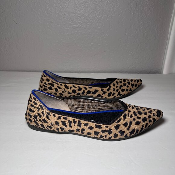 Rothy's The Pointed Flats Leopard Print - Picture 2 of 12
